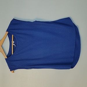 Elle Blue Sleeveless Shirt Top Extra Small XS